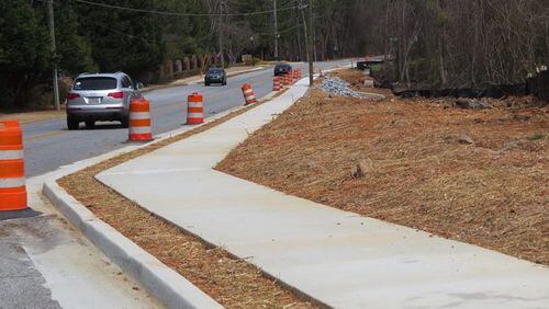 Peachtree Corners hires Keck & Wood to provide survey, engineering and construction management for sidewalk projects. Courtesy City of Peachtree Corners