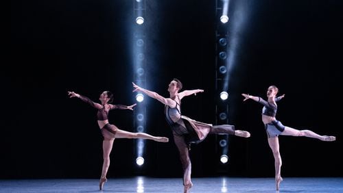 Atlanta Ballet dancers Fuki Takahashi, Marius Morawski and Darian Kane in Garrett Smith's new work "Corridors."