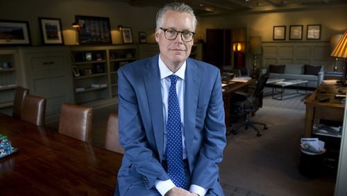 Delta CEO Ed Bastian, shown here after being promoted to the post in May, issued video apologies as part of the company’s damage-control efforts. (AP Photo/John Bazemore)