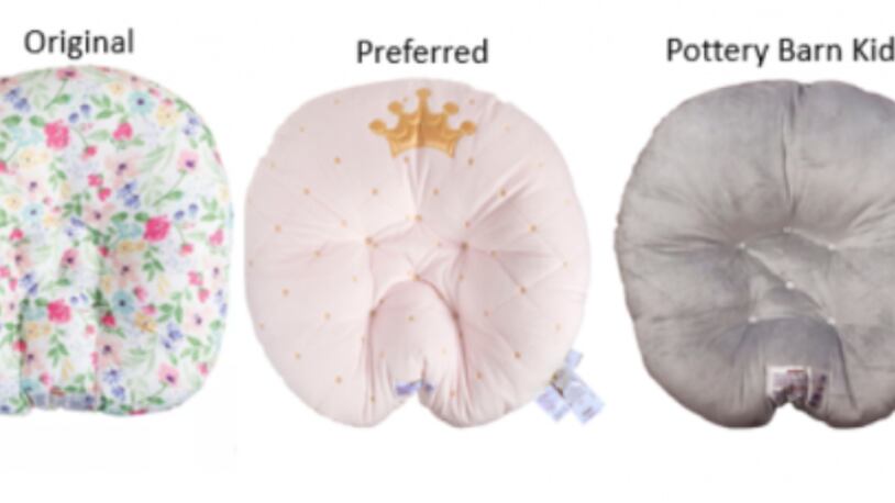 The Boppy Company is recalling 3.3 million Boppy newborn loungers after eight reported infant deaths connected to them, the U.S. Consumer Product Safety Commission announced in a news release. (Photo by U.S. Consumer Product Safety Commission)