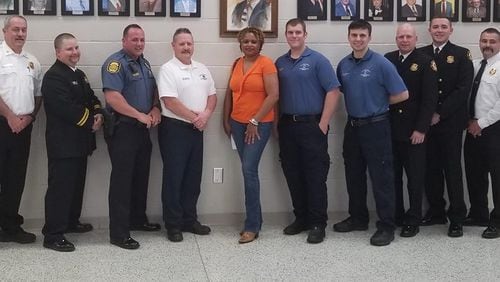 The Loganville City Council recently recognized police, fire and EMS personnel with the Lifesaver Award. (Courtesy City of Lognaville)