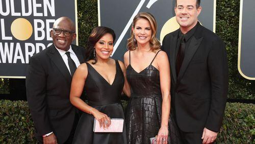 Al Roker, Sheinelle Jones, Natalie Morales and Carson Daly attend the 75th annual Golden Globe Awards at The Beverly Hilton Hotel. Photo by Frederick M. Brown/Getty Images