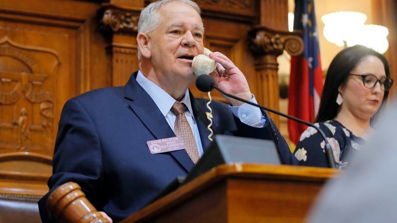 House Speaker David Ralston in a 2018 file. BOB ANDRES /BANDRES@AJC.COM