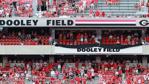 Samford Stadium's field is named Dooley Field in the former coach's honor. (Curtis Compton/The Atlanta Journal-Constitution/TNS)