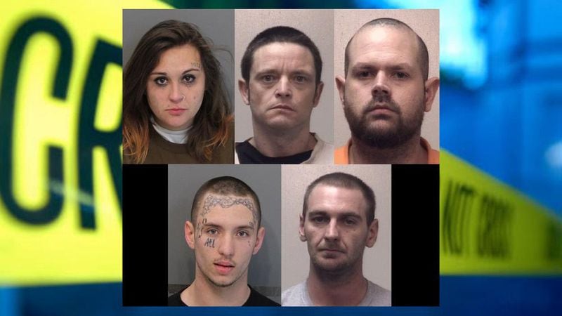 Top row, from left: Aubrie Brown, Kyle Conley, William Tyree. Bottom row: Justin Ramsey, Spencer Wix. 