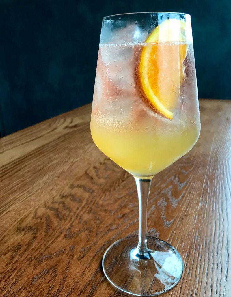 Donetto’s Little R & R gives you a taste of the tropics with Plantation Pineapple rum, curacao, falernum and brut rose. CONTRIBUTED BY BETH MCKIBBEN
