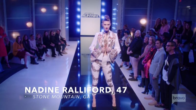 Nadine Ralliford's past collection dress featured in the opening minutes of season 17 of "Project Runway."