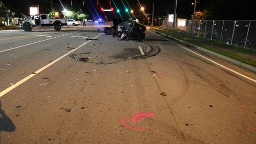 A 27-year-old man has been charged with vehicular homicide after a crash while street racing left a 50-year-old man dead, Gwinnett County police said.