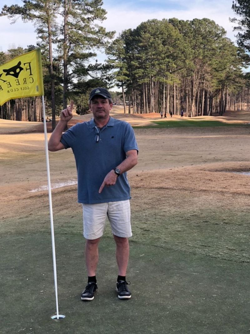 Matt Winkeljohn made his first hole-in-one yesterday. Watch out Tiger Woods!!! (His son took the picture and his brother Marshall was with them. (Two witnesses!)
