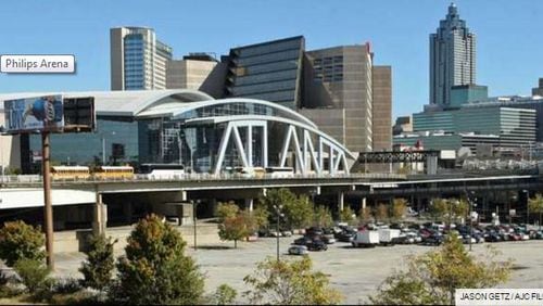The Atlanta Hawks are in discussions to redevelop the area surrounding Philips Arena.