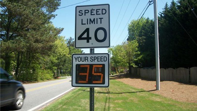 The Snellville Police Department has been awarded a Highway Safety High Visibility Enforcement Grant totaling $7,366 from the Governor’s Office of Highway Safety in Atlanta to help purchase two portable traffic calming speed signs. Courtesy City of Snellville