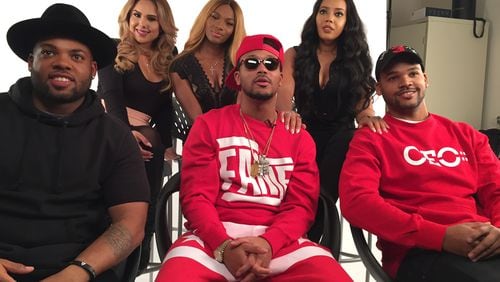 The cast of WE-TV's "Growing Up Hip Hop" (Top row left to right: Kristinia DeBarge, Egypt Criss, Angela Simmons. Bottom row left to right T.J. Mizell, Romeo, Boogie Dash CREDIT: Armani Martin