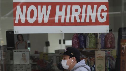 Georgia's economy added 19,400 jobs in January, and is poised to keep growing. Several hundred thousand jobs are posted and open ithe state, according to Labor Commissioner Mark Butler. Whether soaring gas prices dampen that growth remains to be seen. (AP Photo/Jeff Chiu, File)