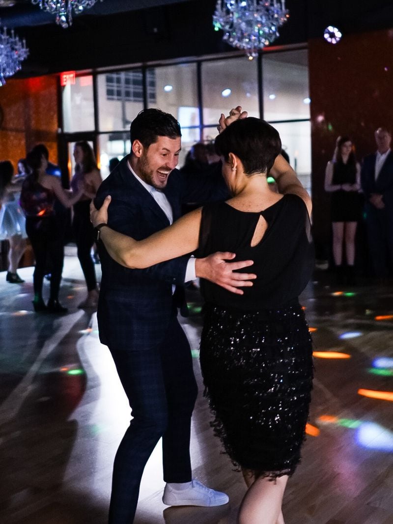 Val Chmerkovskiy at an opening party February 12, 2019. CREDIT: Dance With Me studios