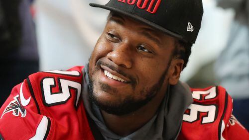 Jonathan Babineaux played 12 years with the Falcons. (Curtis Compton/AJC)