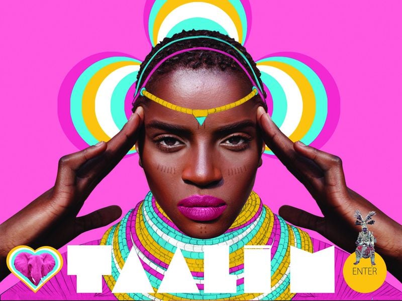 Taali M., a French singer of Congolese, Chadian and Egyptian heritage, interacts with the world through her website, a colorful, cryptic fantasy of ancient and modern symbols. CONTRIBUTED BY PIERRE-CHRISTOPHE GAM
