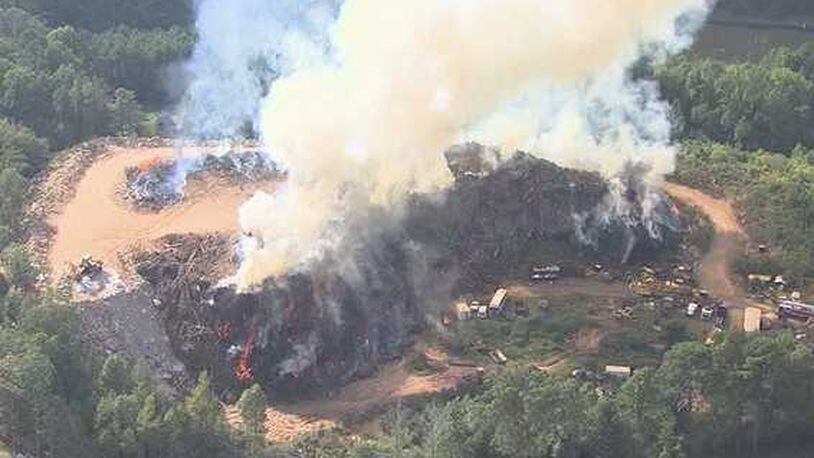 A landfill fire at 7635 Bishop Road in South Fulton has been smoldering and smoking since Sept. 20, 2018.