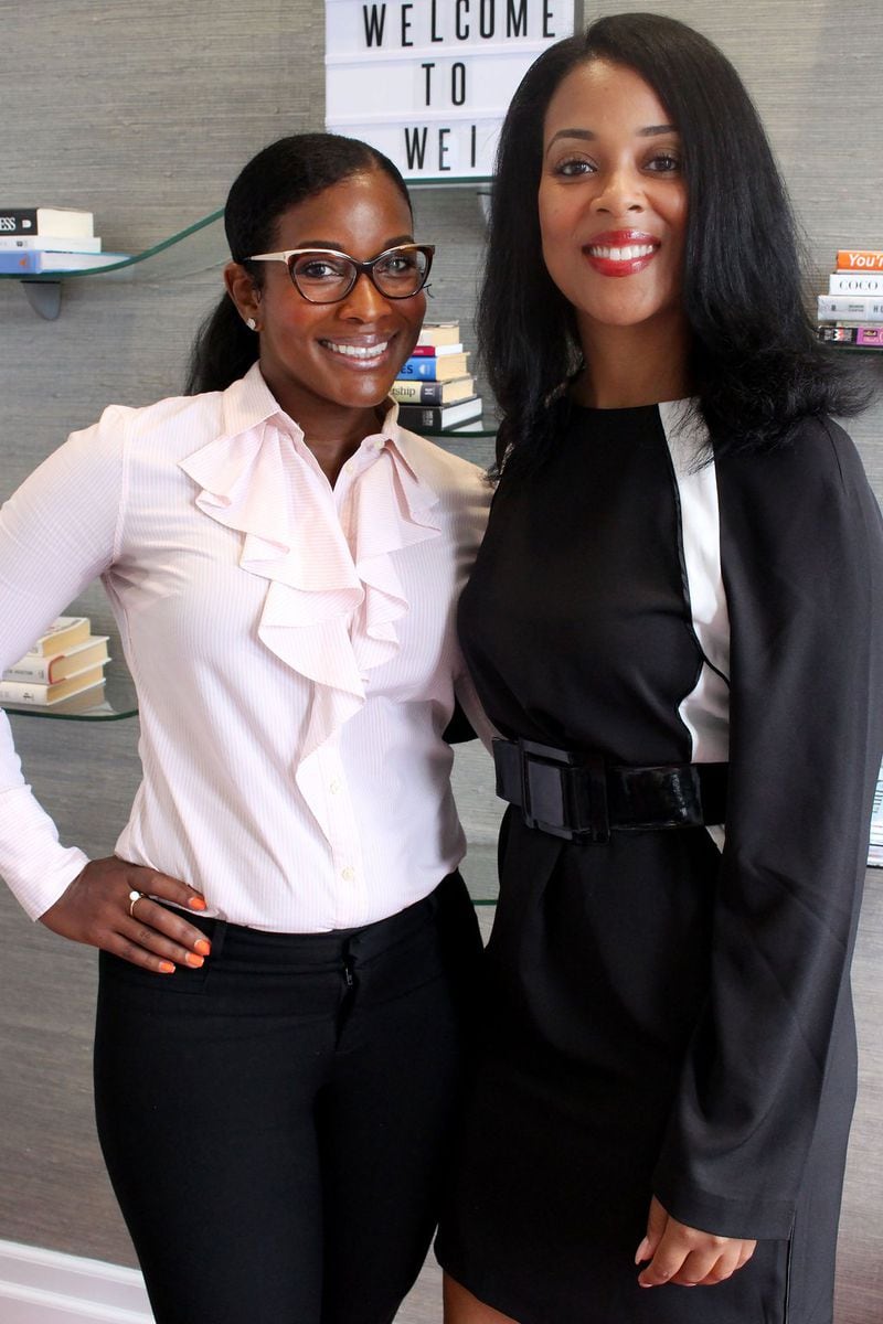 Melanie Rhodes, founder of Diversity Spend Solutions (DSS), and Theia Smith, executive director of the Women’s Entrepreneurship Initiative (WEI) in Atlanta, pose for a photo at the WEI offices on Tuesday, September 4. Jenna Eason / Jenna.Eason@coxinc.com