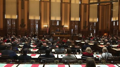 The Georgia House of Representatives convened the 2018 legislative session Monday. MARK NIESSE / MARK.NIESSE@AJC.COM