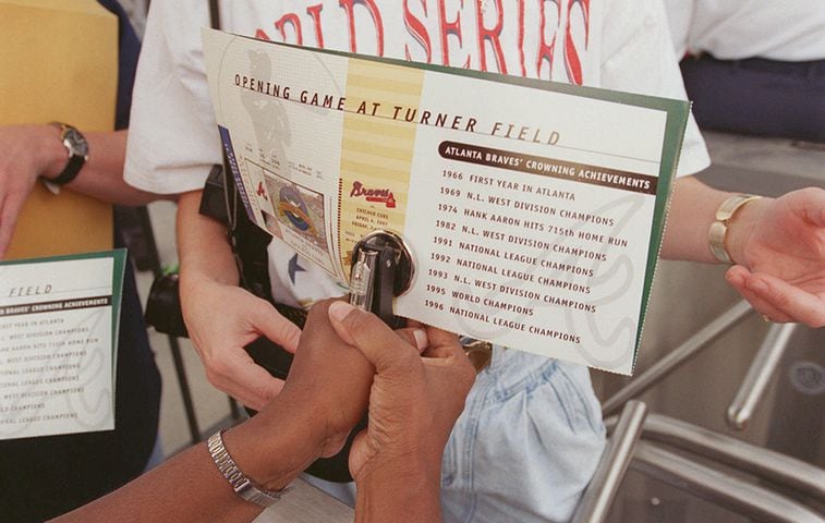 Turner Field's first Opening Day: April 4, 1997