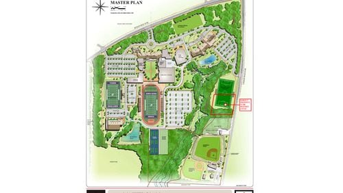 Alpharetta has approved King’s Ridge Christian School’s zoning request so that it can incorporate a 2.03 acre site into its campus for a high school soccer field. CITY OF ALPHARETTA