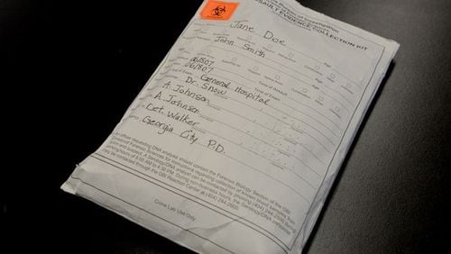 Forensic examiners collect and store sexual assault evidence in packages known as rape kits.