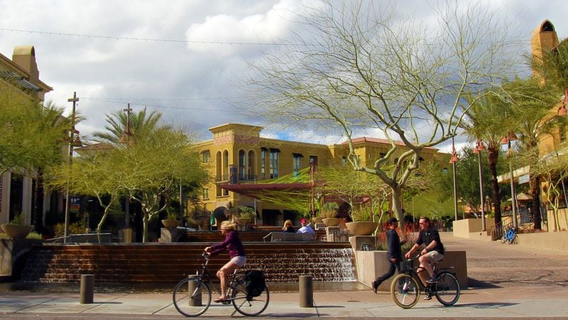 Scottsdale can be easily enjoyed without a car, and so many of the city&apos;s charming venues can be accessed on foot, bicycle or with clean and efficient public transportation. (Joanne and Tony DiBona/San Diego Union-Tribune/TNS)
