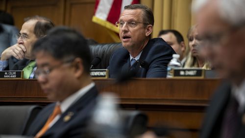 U.S. Rep. Doug Collins, R-Gainesville, ranking member of the House Judiciary Committee, speaks during a hearing on July 12, 2019. (Anna Moneymaker/The New York Times)