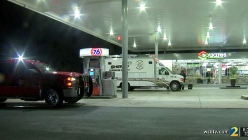 A man was killed Friday evening after being shot outside a Cherokee County gas station, authorities said.