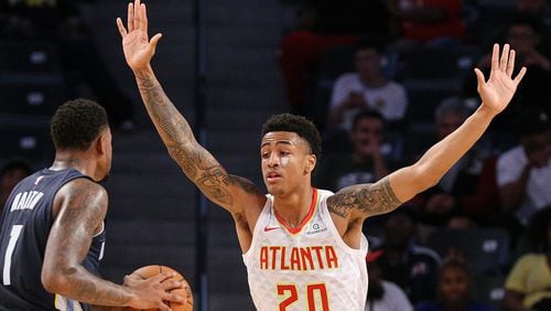 Hawks forward John Collins will be out at least the next 10 days. Curtis Compton/ccompton@ajc.com