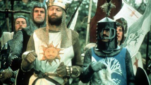 "Monty Python and the Holy Grail" starred Eric Idle, John Cleese, Graham Chapman, Terry Jones and Michael Palin. CONTRIBUTED BY PYTHON PICTURES / A RAINBOW RELEASE