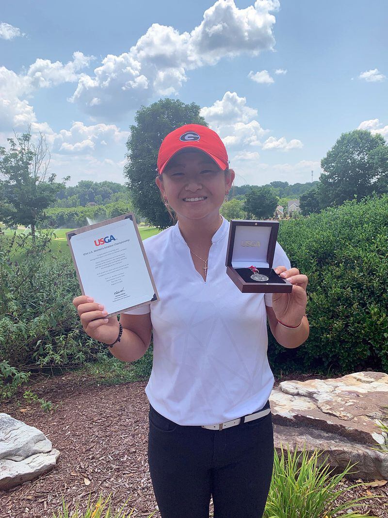 Jenny Bae, a member of the UGA golf team, won the 2021 Georgia Women's Open and qualified for the 2021 U.S. Women's Amateur