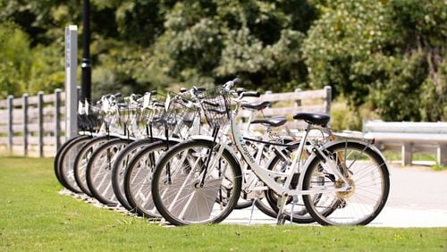 The Town Center Community Improvement District has a partnership with Zagster to offer a bike-sharing program.
