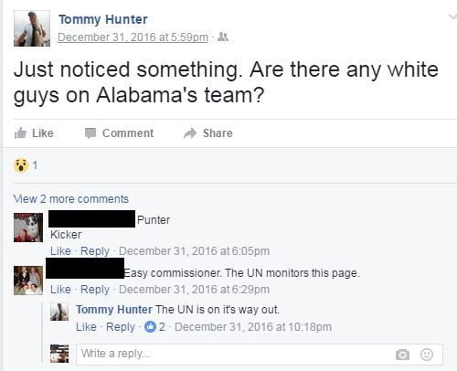 Controversial Facebook posts by Gwinnett Commissioner Tommy Hunter