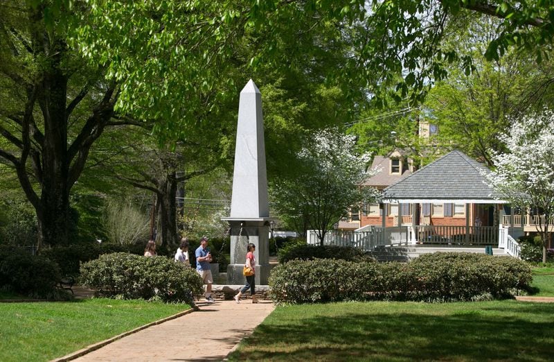 April 11, 2015 - Roswell, Ga: Roswell Town Square Saturday afternoon in Roswell, Ga., April 11, 2015. This is a story on a driving tour of the northside. PHOTO / JASON GETZ