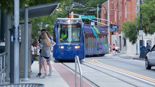 MARTA plans to extend the Atlanta Streetcar east to the Beltline and Ponce City Market. It's one of nine priority projects the agency plans to advance with proceeds from a transit sales tax that Atlanta voters approved in 2016. (AJC file photo)
