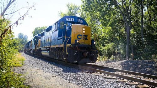 A man was seriously injured when he was hit by a CSX train Thursday.