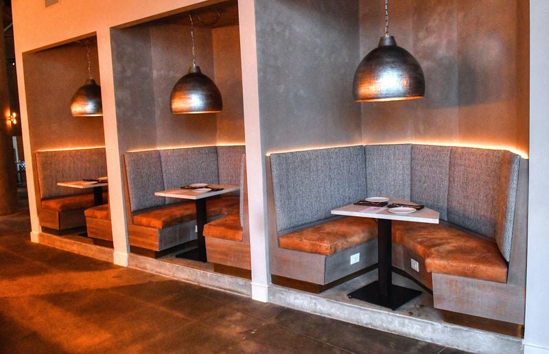 Recessed booths in the bar area. CONTRIBUTED BY CHRIS HUNT PHOTOGRAPHY