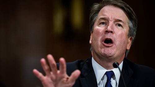 Democrats and Republicans are both speculating that polarization over Brett Kavanaugh’s nomination to the U.S. Supreme Court could lead to gains for their parties in November’s elections. (Gabriella Demczuk/The New York Times)