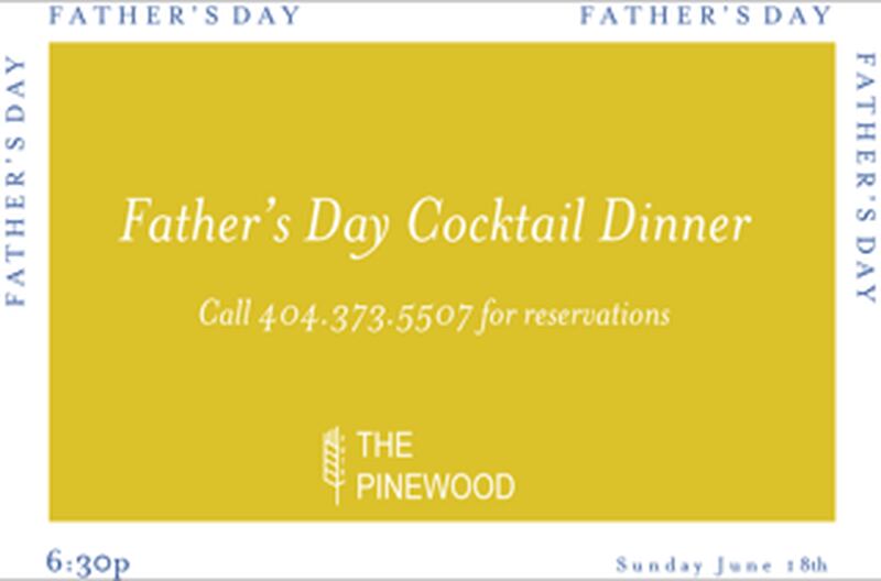  Treat dad to a four-course meal at The Pinewood on Father's Day.
