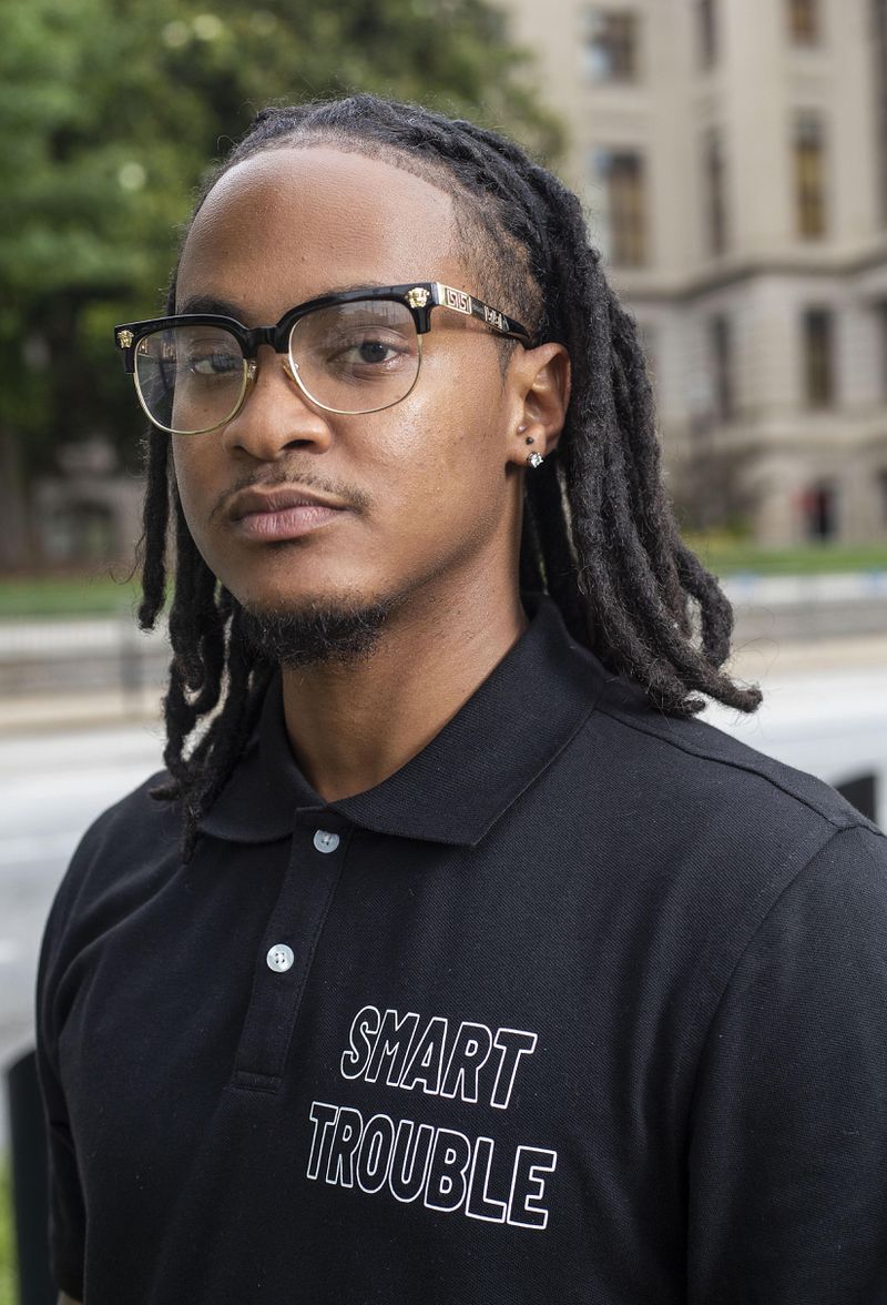 Activist Scotty Smart is the founder of The S.M.A.R.T. Foundation. “Black Lives Matter is really just a cliché name at this point,” he says. “Instead, there has emerged a coalition of Black activists who are using their voices to make changes. Just saying Black Lives Matter attempts to put all of us in the same box. But we are all different.” (Alyssa Pointer / Alyssa.Pointer@ajc.com)