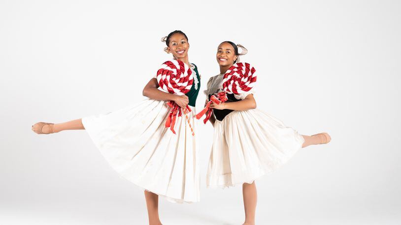 Justice Jones (left) Jaiyana Frankson (right) will debut as Sarah during Ballethnic Dance Company's upcoming performance run of "Urban Nutcracker."
(Courtesy of Shocphoto)