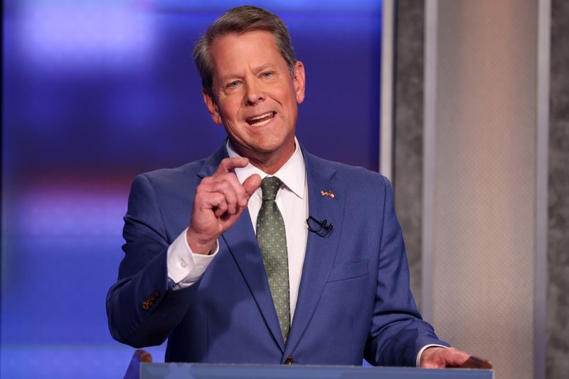 Gov. Brian Kemp's spokesman, Tate Mitchell, said in August the governor plans to work with legislative leaders on a measure to allow sports betting in 2023. (Miguel Martinez/AJC)