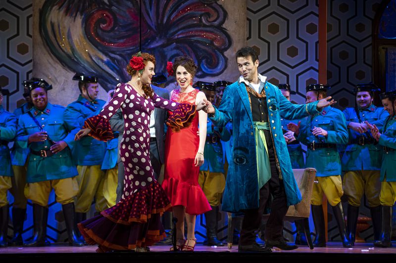 The cast of the Atlanta Opera's latest production, Rossini's "The Barber of Seville."