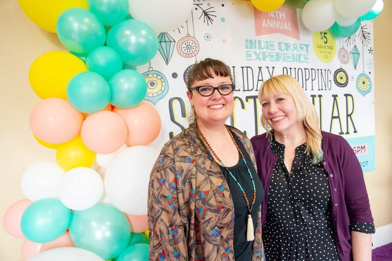 Indie Craft Experience founders Christy Petterson (left) and Shannon Green (right).
(Courtesy of Isadora Pennington)