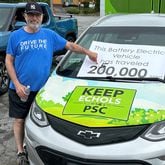On Saturday, April 20, Steve Epstein reached 250,000 miles on his Chevy Bolt. Epstein has been a rideshare driver for almost a decade. He thought EVs would be a great option for the ridesharing industry. Image Credit: Steve Epstein