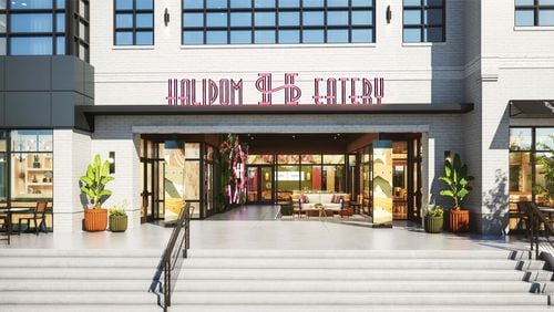 A rendering of the Halidom Eatery food hall in Atlanta. / Courtesy of Halidom