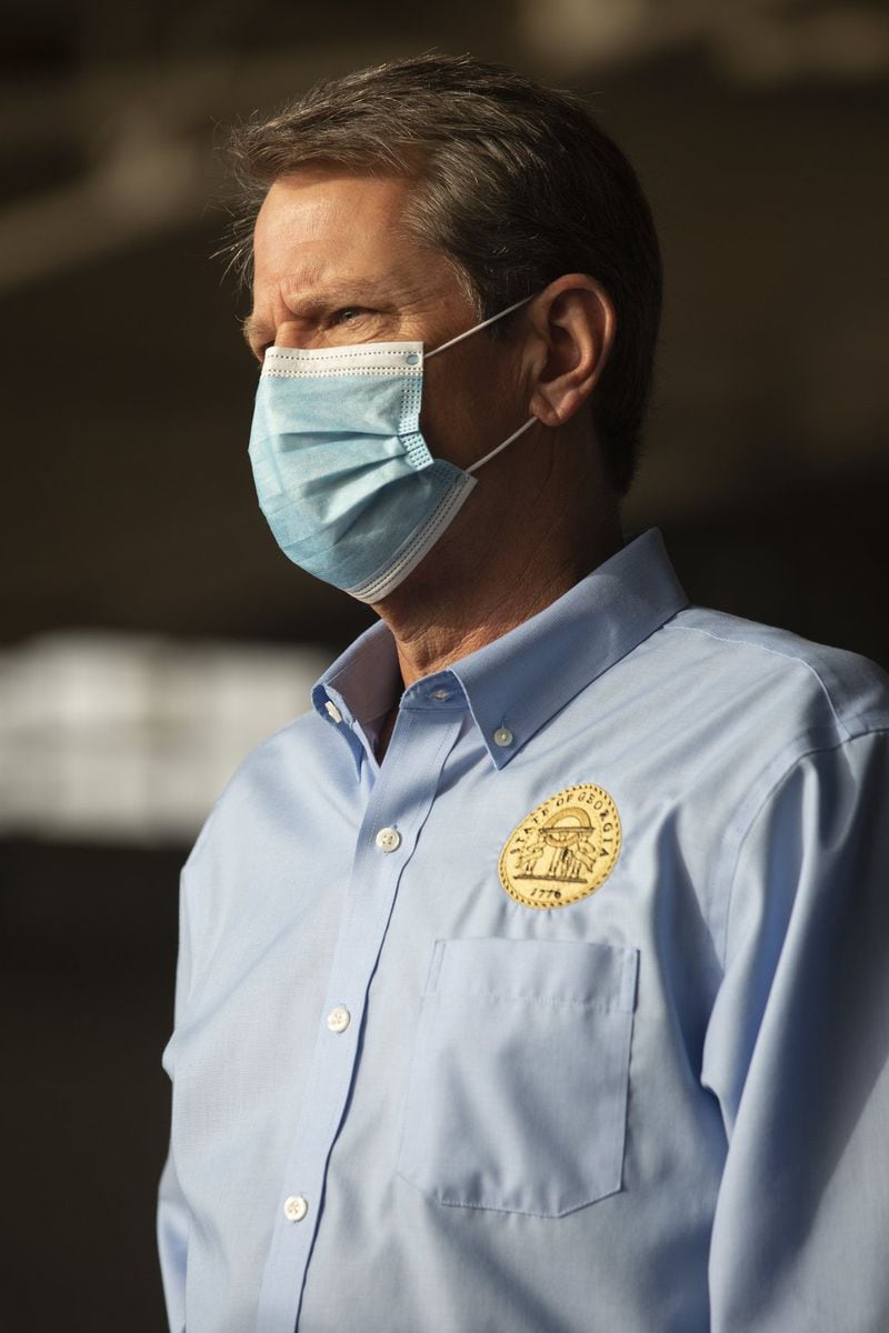 Gov. Brian Kemp took part in a “Wear a Mask” Flyaround Tour of Georgia, encouraging Georgians to follow the guidance of public health officials to stop the spread of COVID-19 ahead of the July Fourth weekend. REBECCA WRIGHT FOR THE ATLANTA JOURNAL-CONSTITUTION