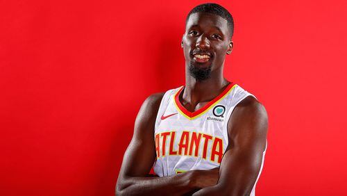 Daniel Hamilton of the Atlanta Hawks poses for portraits during media day at Emory Sports Medicine Complex on September 24, 2018 in Atlanta, Georgia.  (Photo by Kevin C. Cox/Getty Images)