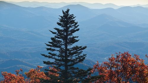 Brasstown Bald is home to one of Georgia's most challenging hiking trails.